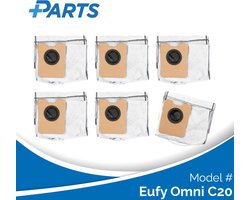 Eufy Omni C20 Stofzakken (6 Stuks, Plus.Parts® alternatief voor T290A / T291C)