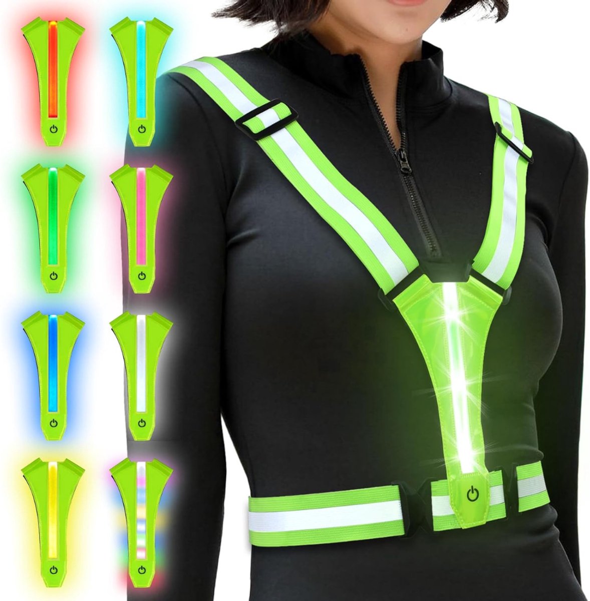 Daily Supplies® Hardloop Verlichting - Hardloopvest - Wandel - Verstelbaar