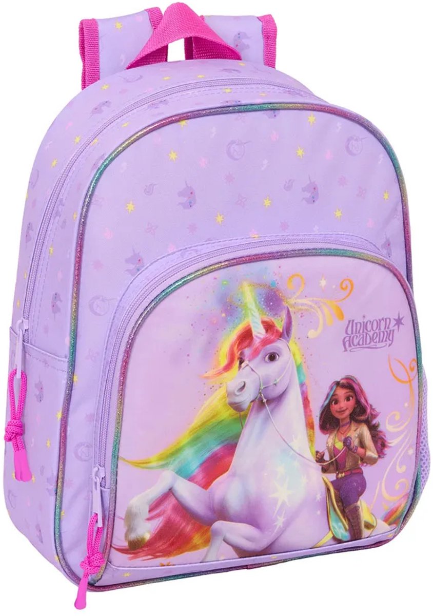 Unicorn Academy Peuterrugzak Rainbow - 34 x 28 x 10 cm - Polyester
