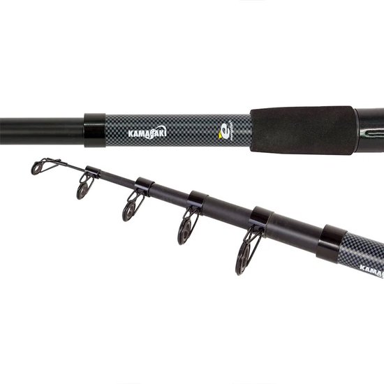 Kamasaki Super Tele Bodemvissen Hengel Zilver 2.70 m van Merkloos — afbeelding 2