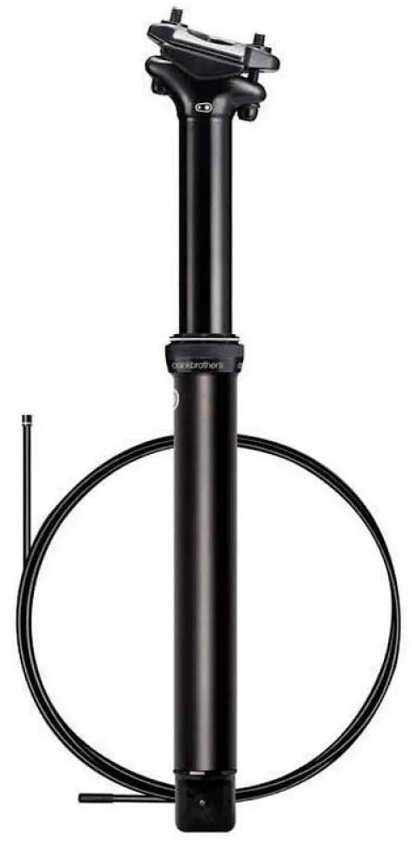 Tige De Selle Aluminium 27,2 Mm X 350 Mm, Noir, Recul 20 Mm - VTT