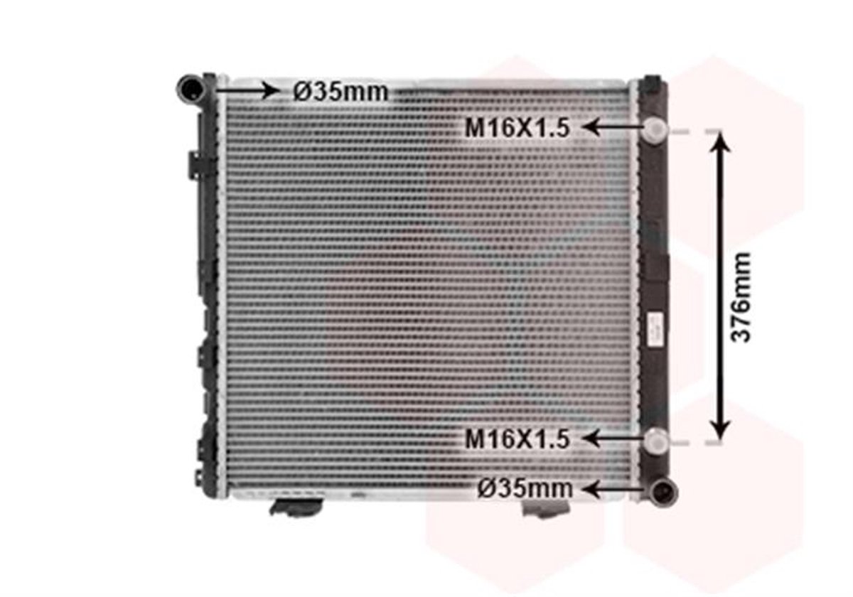 Van Wezel - RADIATOR VOOR MERCEDES BENZ W124 1985-1995 1245000203