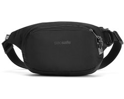 Pacsafe V Heuptas - 4 L - Buideltas - RFID-blokkerend - Fanny Pack - Crossbody - Heuptas Waterafstotend - Anti-diefstal Tas - Reistas - Zwart