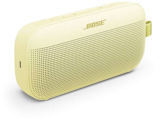Bose SoundLink Flex 2e Gen Bluetooth speaker geel, waterdicht IP67, draagbaar, helder hifi geluid, 12 uur batterij