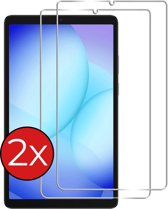 Samsung Galaxy Tab A11 / A9 Screenprotector 2 Pack – Gehard Glas, Extra Sterk, Kristalhelder, Anti-Kras