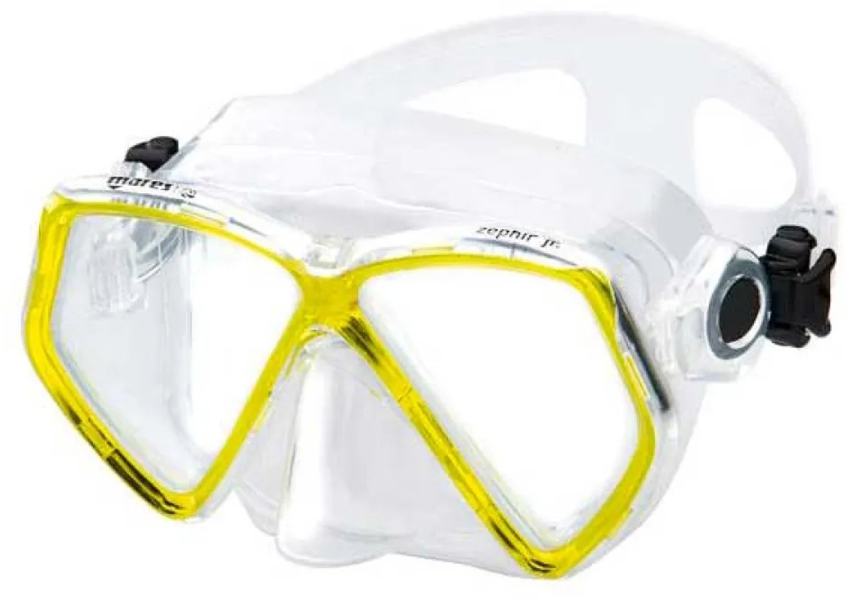 Mares Aquazone Zephir Junior Duikmasker Transparant,Geel Jongens,Meisjes