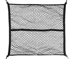 Strong Cargo Net Serie - Laadruimtenet - Veilig Vervoer - Elastisch Opslagnet - Universeel Toepasbaar - Voor Pick-Up Auto - Dakbox - Aanhangwagen - Boot - UV Bestendig - Weerbestendig - Maximale Belasting 50 Kg