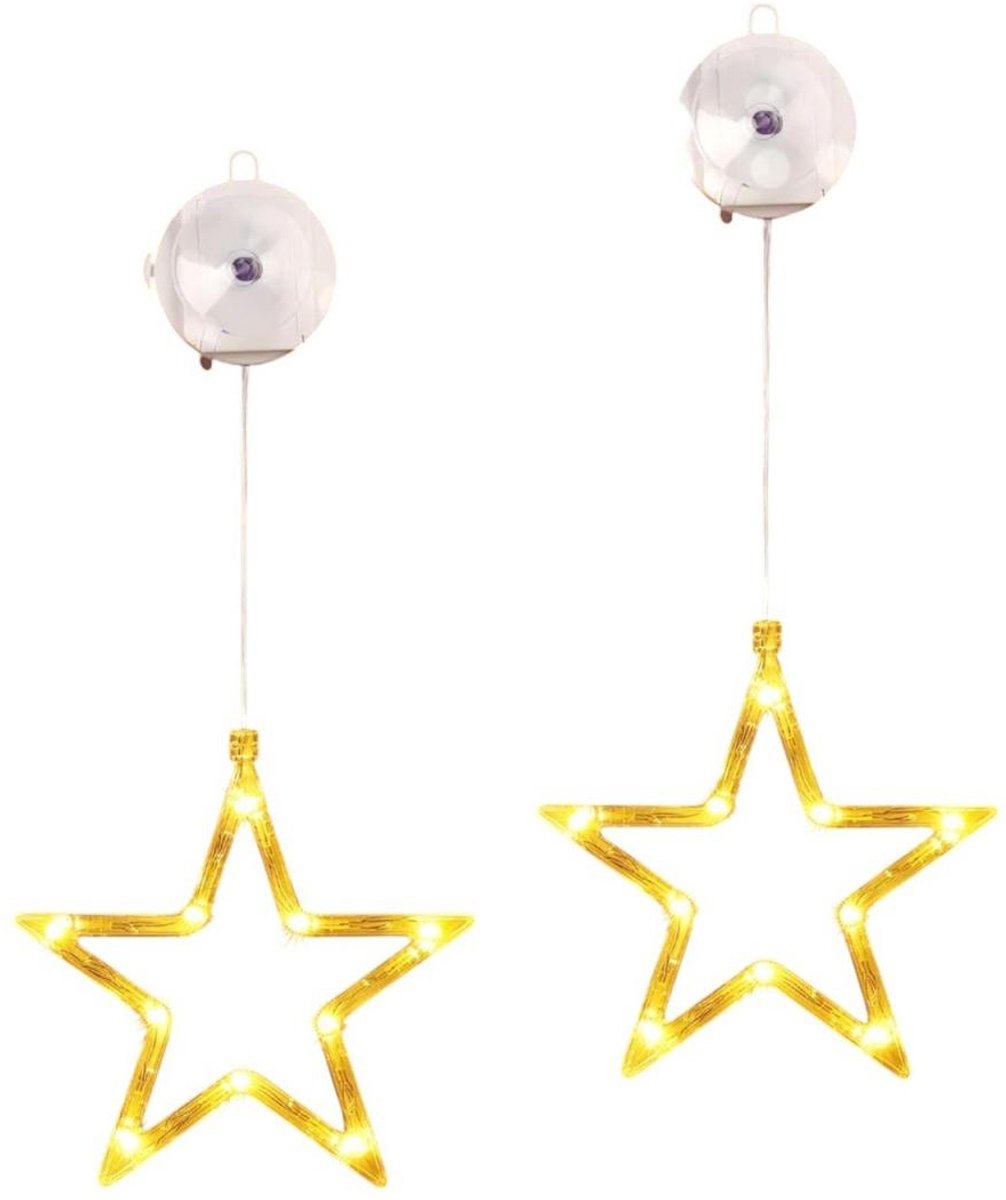 EXCITAT LED-verlichting - Gordijnverlichting - Op batterijen - Met zuignap - Geschikt voor feestdagen, decoraties, balkons, feesten, bruiloften