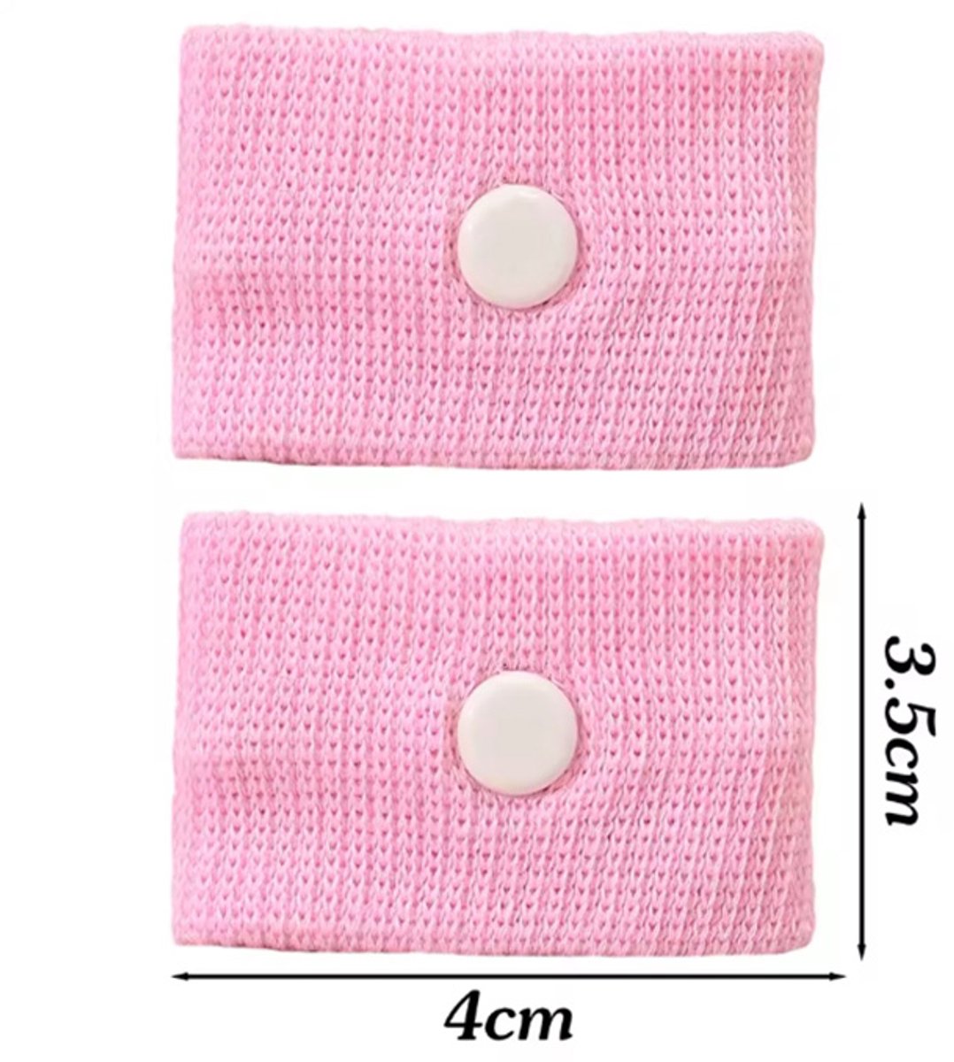 Wagenziek - ReisBandjes – Polsband - Acupressuur Armband - Reisziekte - 1 Paar - Reizen - Lange Autorit – Roze