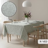 Nappe Raved/Nappe Fleurs Vert/ Wit ↔ 140 cm x ↕ 160 cm - PVC - Lavable