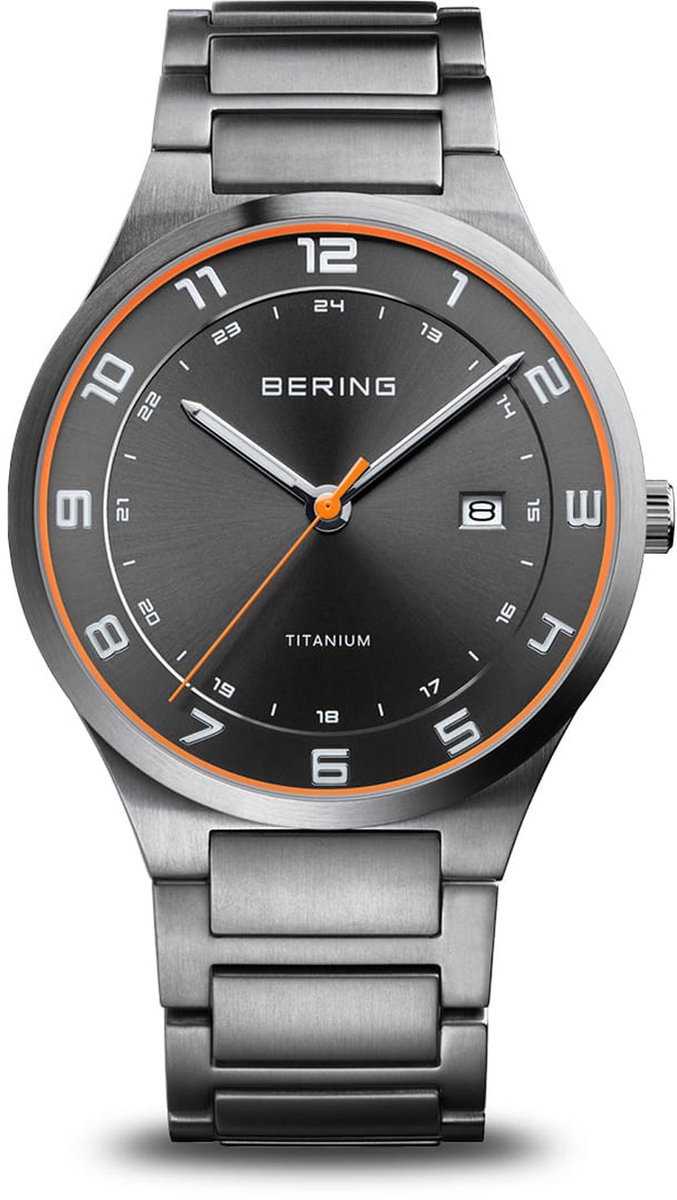 Bering Heren horloge titanium 15139-709