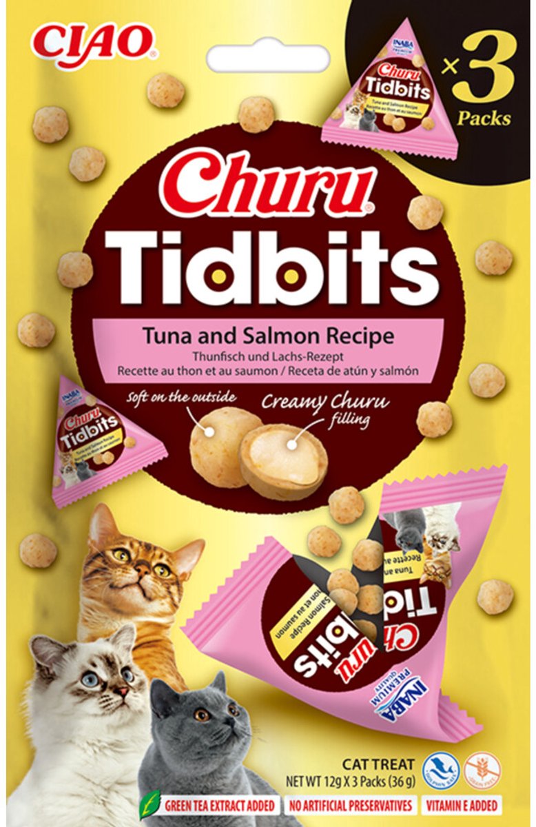 Ciao Kattensnack Churu Luxury Tuna & Salmon - 3 x 12 gr