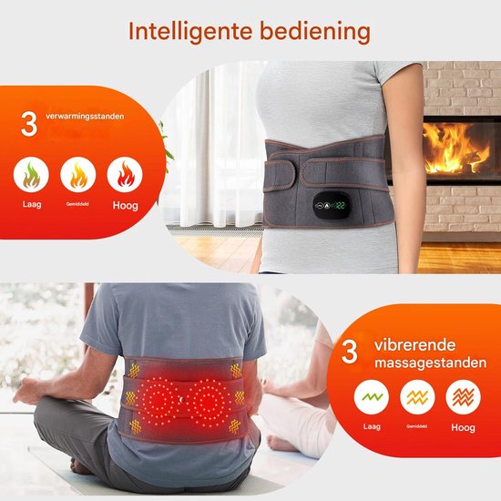 Ynkkvre -Elektrisch Rug Massage Apparaat - Rugmassageband - Warmte En ...