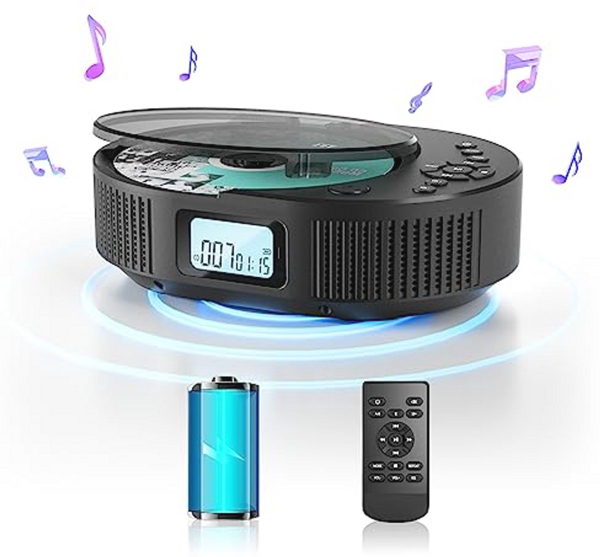 Draagbare CD Speler voor Kinderen met Bluetooth, Radio en Afstandsbediening
