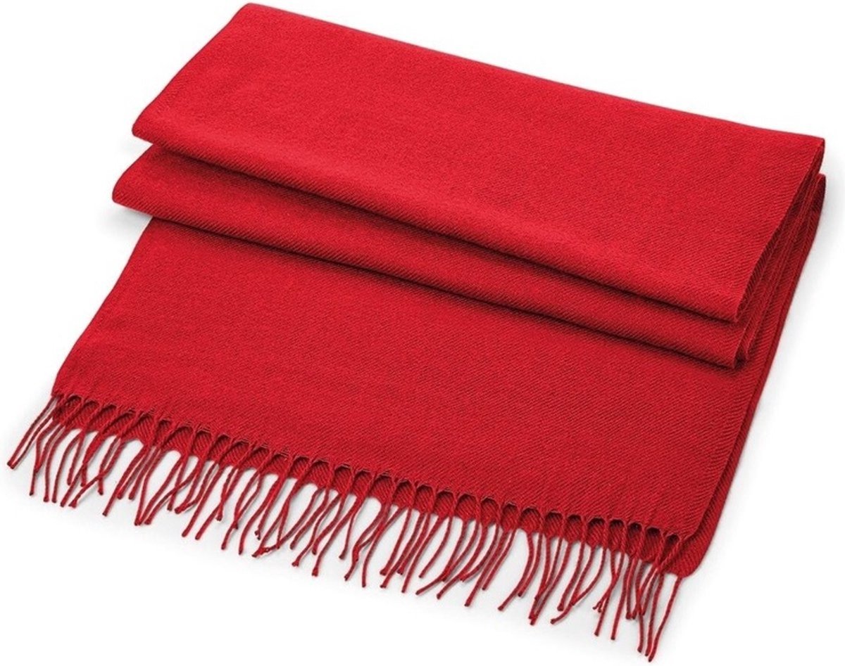 Scoby - Sjaal - Geweven - Oversized - One Size - Rood