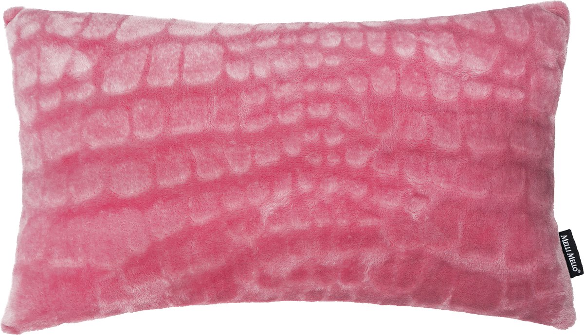 Melli Mello - Sweet Escape Sierkussen - 30x50 cm - Velvet - Roze - Croco Patroon