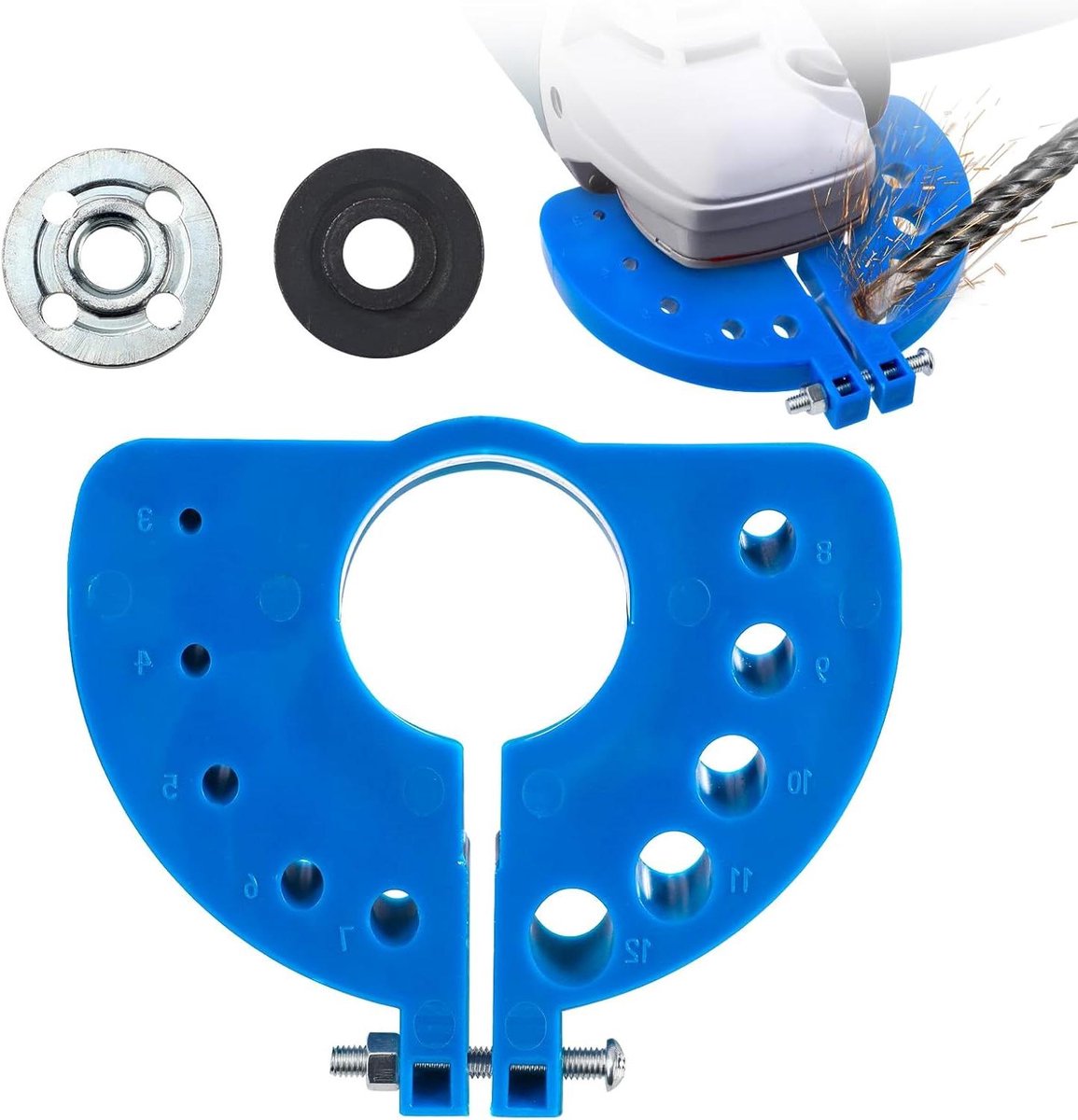 Slijper met Giant Blade en Persplaat Hulpstuk voor Alle Bits