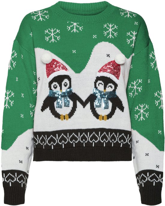 VERO MODA - VMPENGUINLOVE LS PULL COL O NOËL - Femme - Pulls tricotés