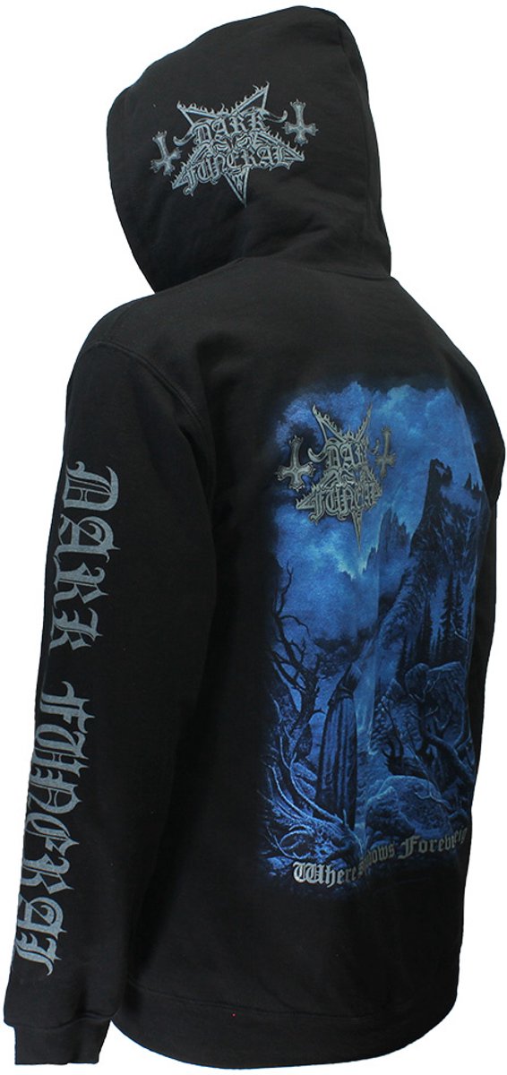 Dark Funeral Where Shadows Forever Reign Zipper Hoodie Vest - Officiële Merchandise - XL