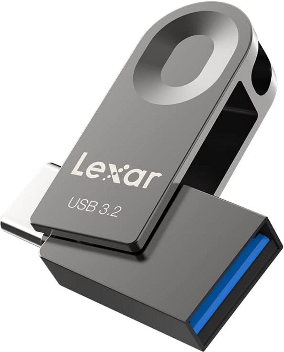 Dual USB 3.2 Gen 1 Stick 64GB USB-C en USB-A Flash Drive met Hoge Snelheid