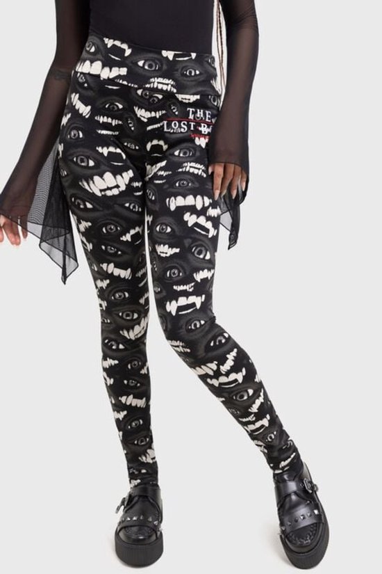 Killstar The Lost Boys - Leggings The Lost Boys noirs et blancs XS