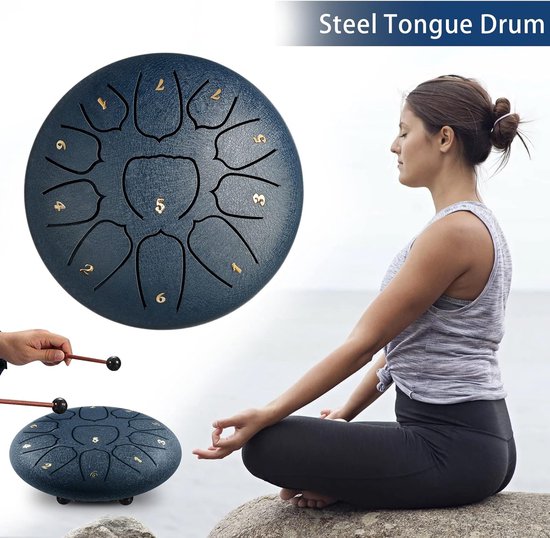 Handpan - Tongue Drum - Klankschaal - Meditatie van Merkloos — afbeelding 4