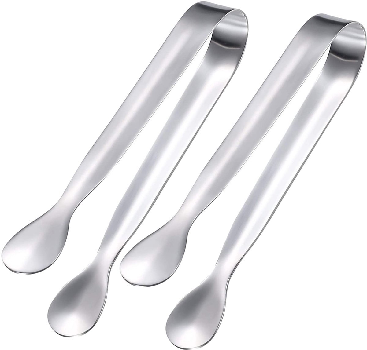 Stunq® Suikertang Set van 2 - Roestvrij Staal, Zilver, 11cm