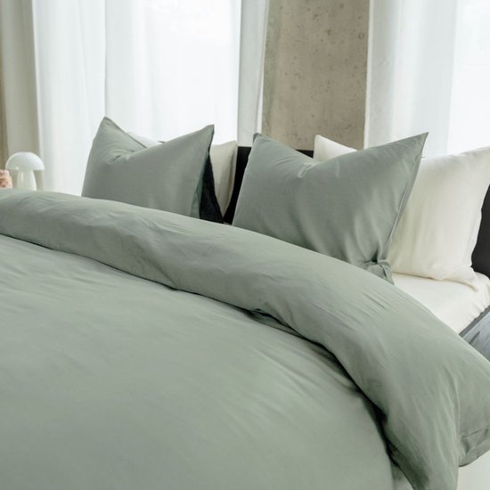 Housse de couette Kayori Saya - Twin - 240x200/220 cm - Bleu glacier