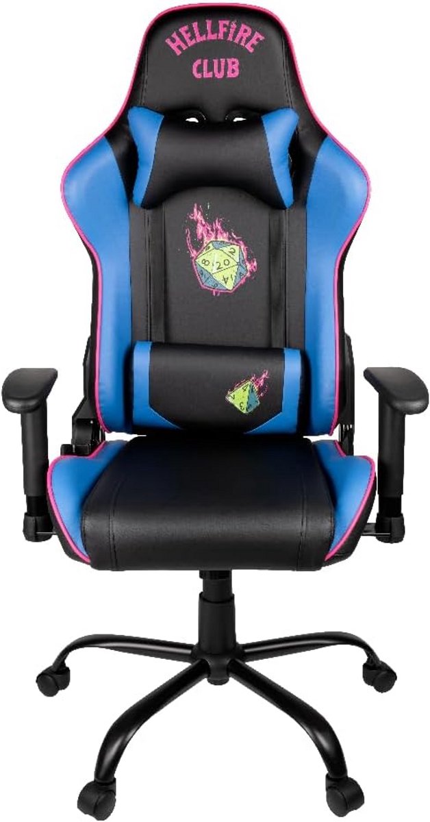 Ergonomische Gaming Bureaustoel met Hellfire Club Design en Lendensteun & Neksteun