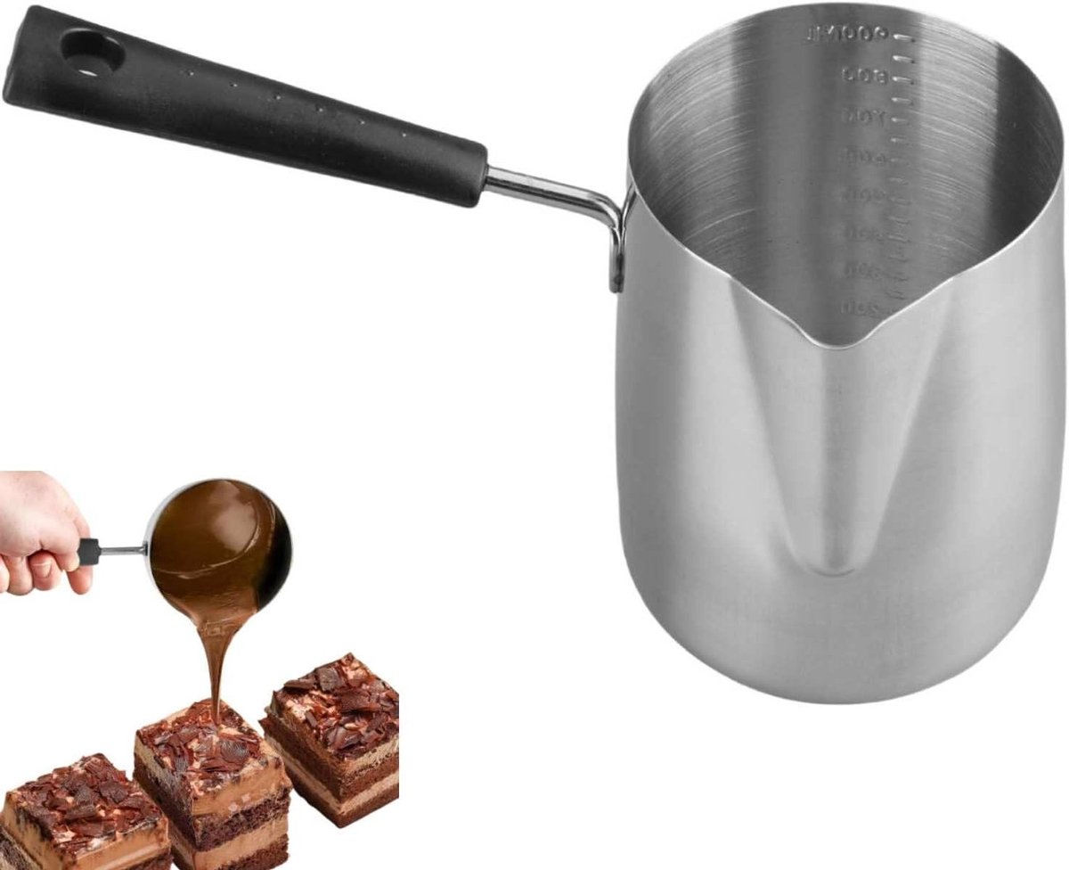 Koffiepot 1000ml RVS Mokka Pot Melkpot Arabische Stijl Kleine Sauspan