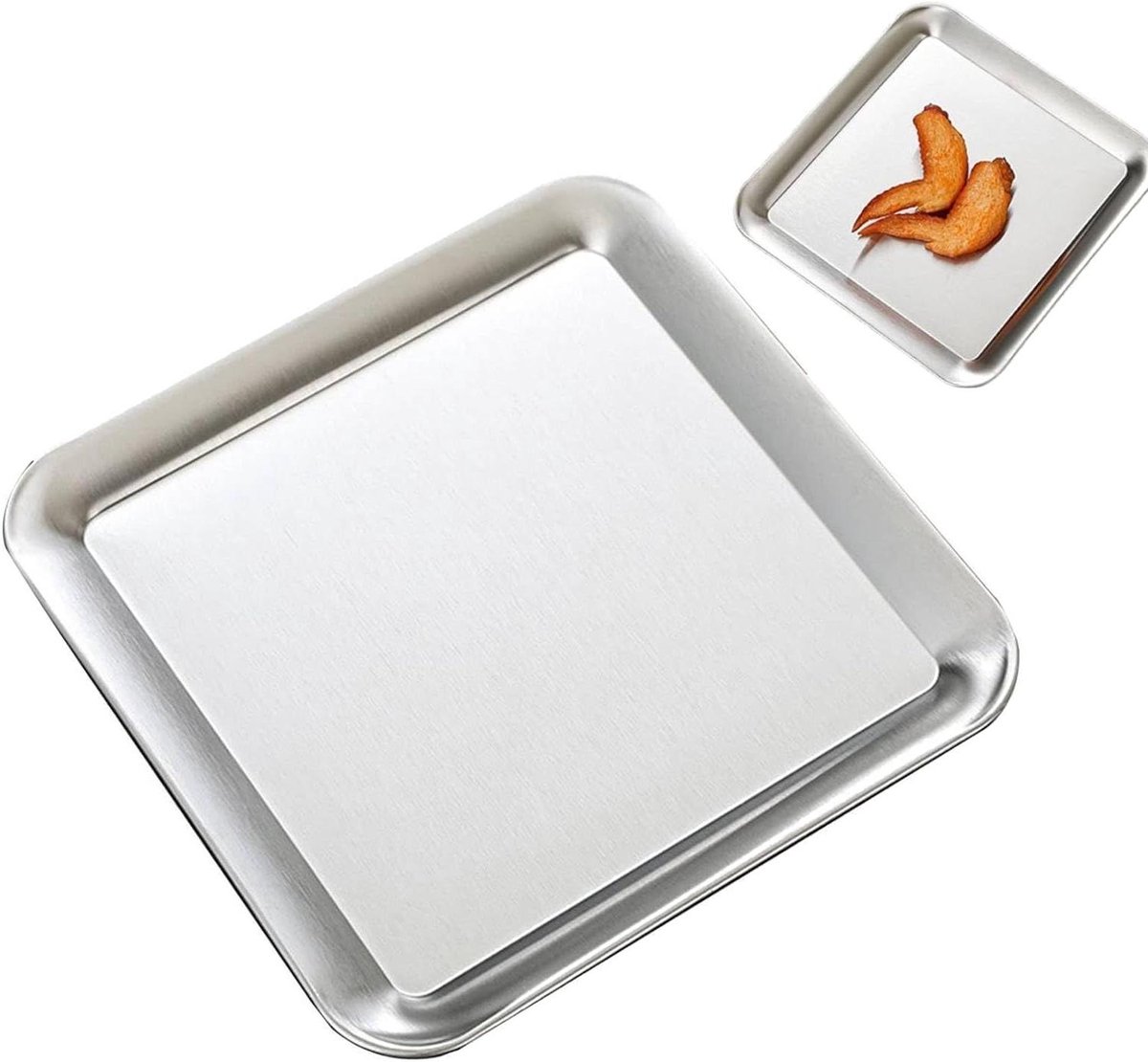 RVS Serveerschaal Spiegelend Zilver Feestdecoratie voor Fruit & Taarten.