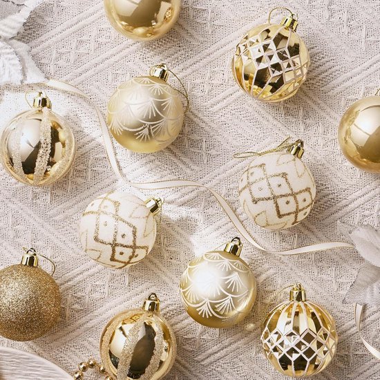 Kerstversiering set kerstballen roze 6 - 8 - 10 cm - pakket van 40x stuks bestellen