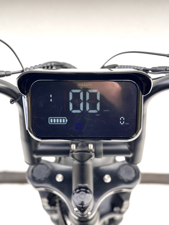 Vilolux® Fatbike electrisch - Fatbike V8 Ultra - Legaal - Rijklaar - 2 Jaar garantie - Hydraulische remmen - Alarm - Groot LCD Display - NFC vergrendeling - Zwart - City banden van Merkloos — afbeelding 4