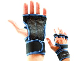 MyBodyFuel - Fitness Handschoenen - Grip Handschoenen - Antislip - 2 Stuks - Maat XL - Blauw