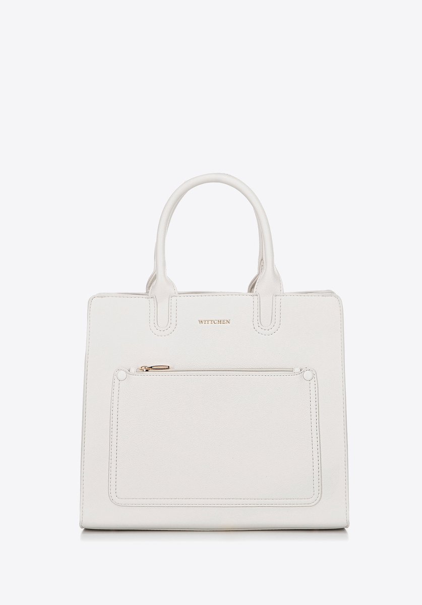 Wittchen - 13" Laptoptas - Cream - Eco-Leer - Elegant