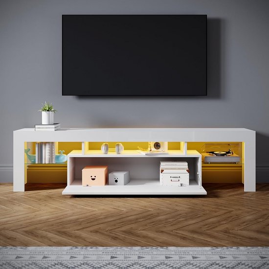 Tv-kast Metropole hangend large - Teak en Wood