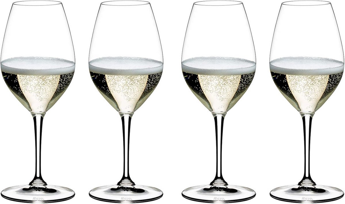 Luxe Champagneglazen Set van 4 - Klassiek Model voor Optimale Aromaontwikkeling