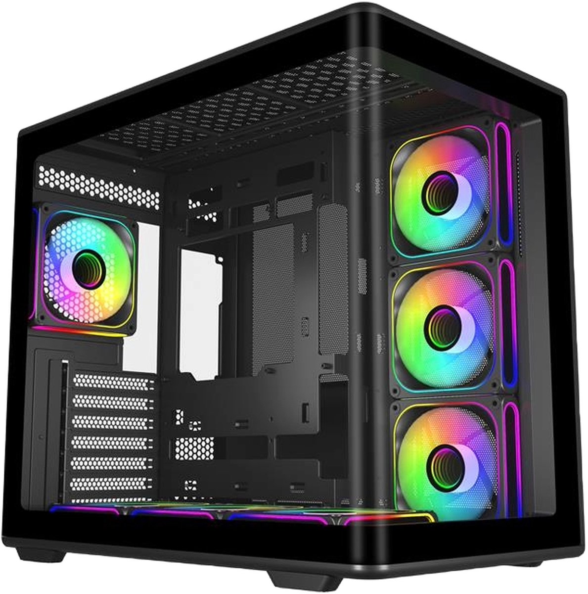 Cooler Master Elite 600 Midi Tower Zwart, Transparant
