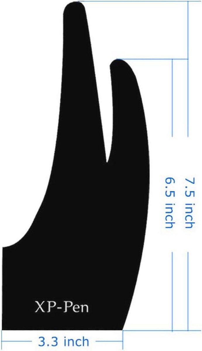handschoen voor grafisch tablet en tekening