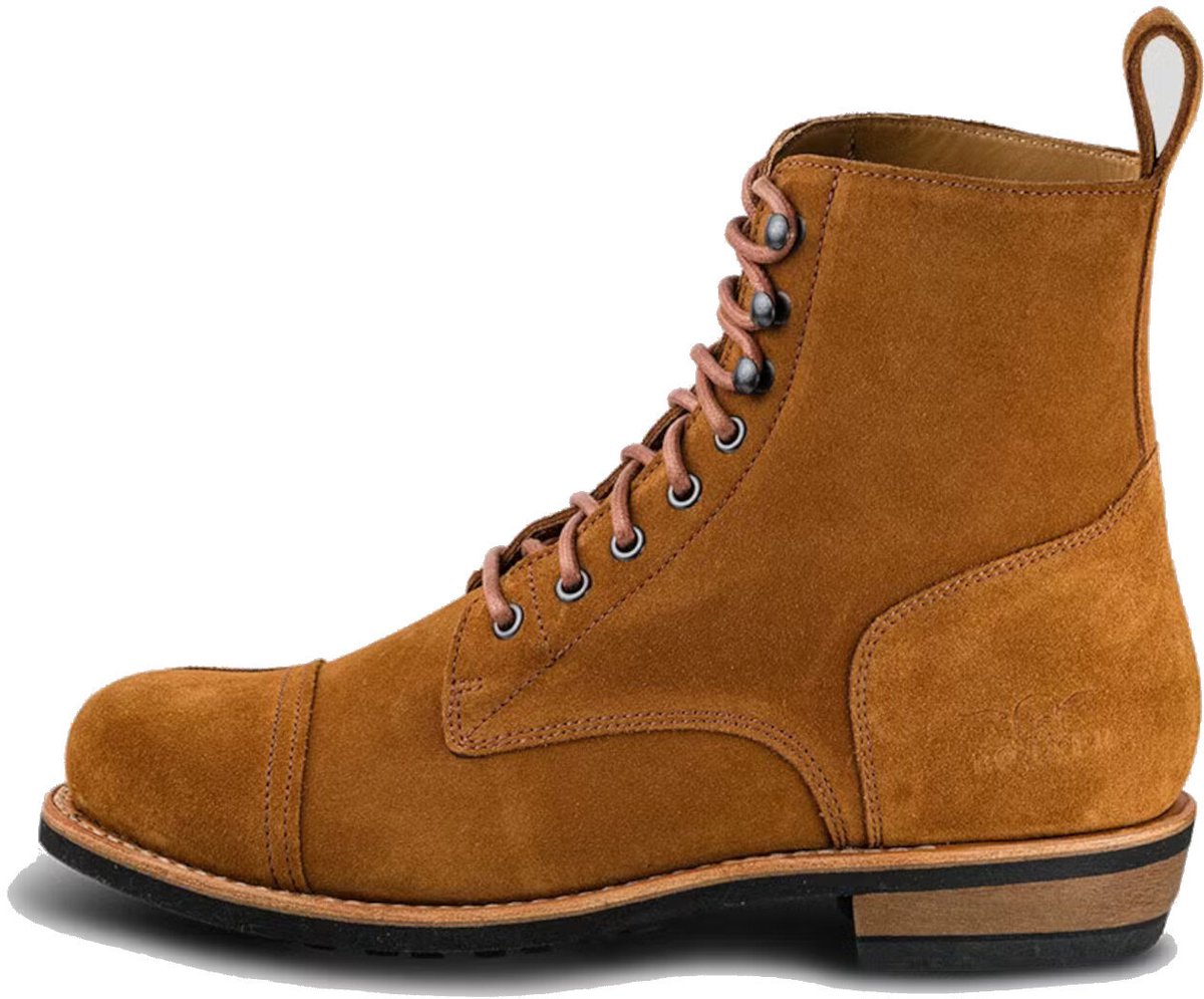 ROKKER Urban Rebel Crunchy Havana Rough Out Lichtbruine Motorlaarzen - Laars