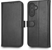 Rosso Element Geschikt voor Samsung Galaxy A17 | Wallet Book Case | Portemonnee Hoesje | 3 Pasjes | Magneetsluiting | Stand Functie | Zwart