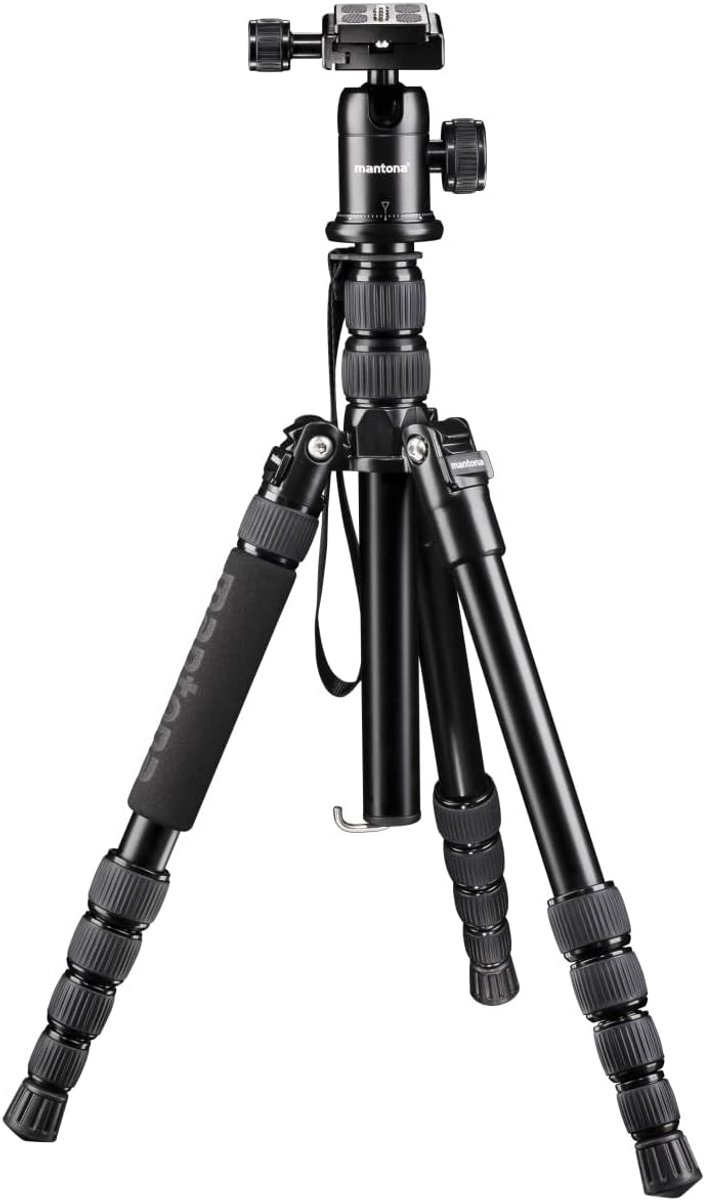 Lichtgewicht Reisstatief voor Camera - Compact Aluminium Statief met Balhoofd en Waterpas