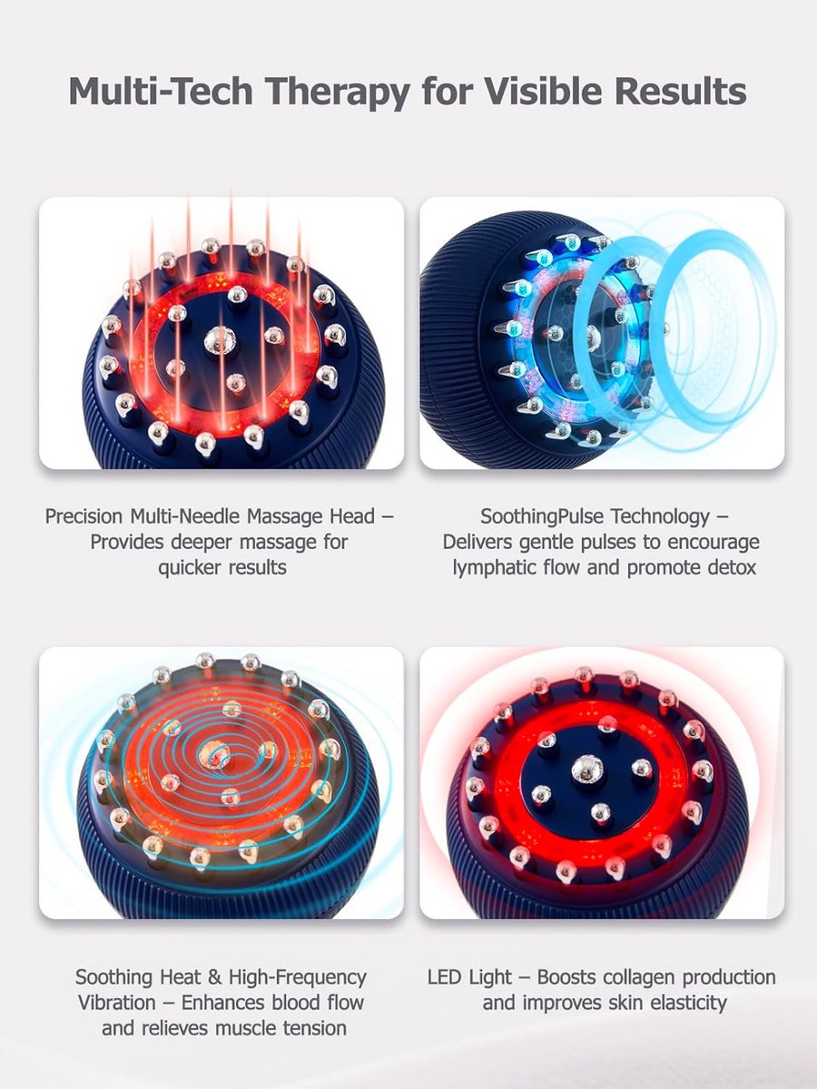 Zouma Lymfedrainagemassageapparaat met Microstroom en Warmte - afbeelding 3