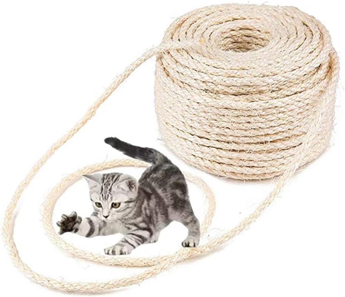Sisal touw voor krabpaal en kattenboom - Natuurlijke 6mm sisal touw 50m