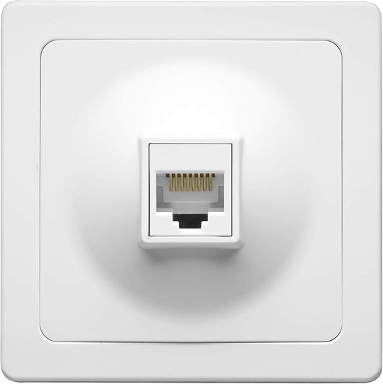 Odedo CAT 6A 10Gigabit Aansluitdoos Opbouwdoos Netwerkcontactdoos Afgeschermd