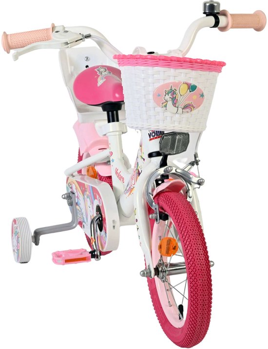 Volare Unicorn Kinderfiets - Meisjes - 12 inch - Wit van Volare — afbeelding 3