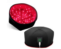 Milova Infrarood therapie hoed - Roodlicht therapie - Behandeling voor haargroei - Ontspanning - Stress vermindering - Verminderen haaruitval - Hoofdverlichting