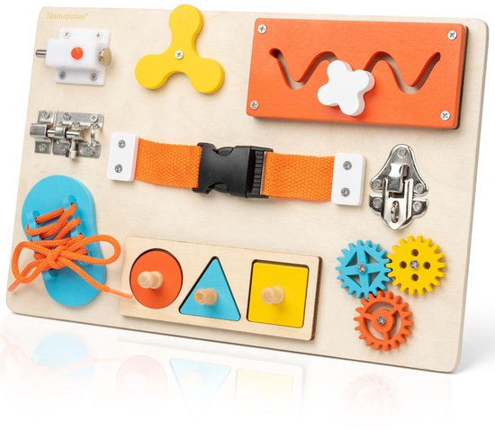 Best-seller 2023 Montessori Sensory Wooden BusyBoard Jouet éducatif préscolaire Best-seller 2023 Montessori Sensory Wooden BusyBoard Jouet éducatif préscolaire