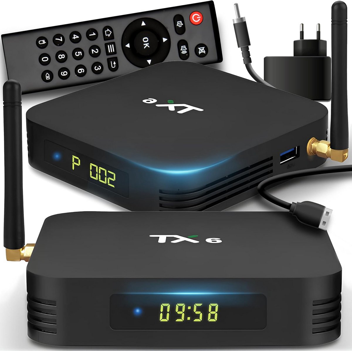 Android TV Box 4GB/32GB met Quad-Core Processor voor Streaming en Apps