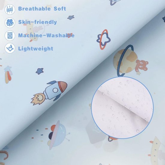 Waterdichte Babyslabbetjes met Lange Mouwen en Zak - Geschikt voor Baby's van 6 tot 12 Maanden — afbeelding 2